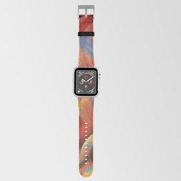 Sacred Fire Dream Abstract Art by Emmanuel Signorino Apple Watch Band