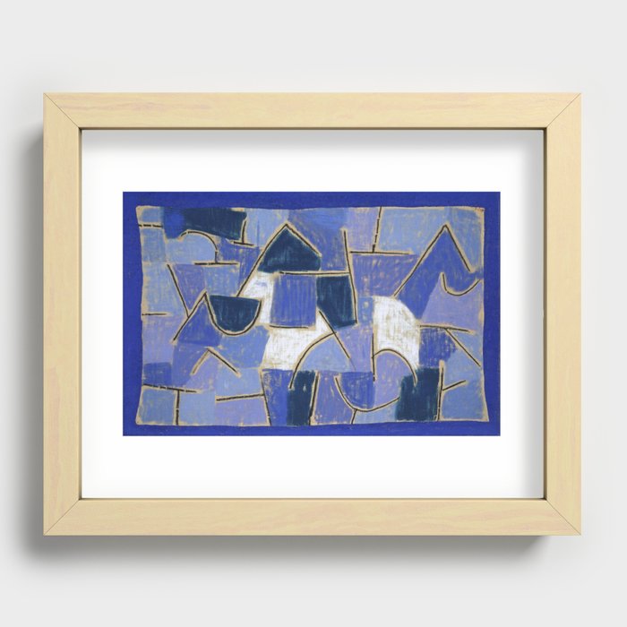 Klee Blue Night Famous Painting Reproduction Recessed Framed Print