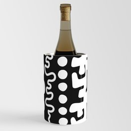 Abstract vintage color vertical pattern 4 Wine Chiller