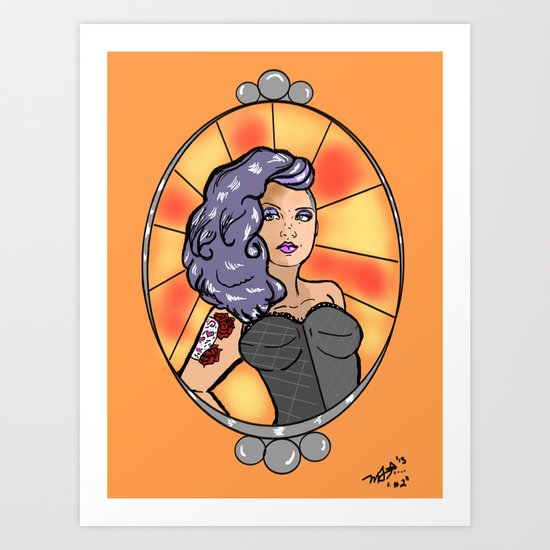 Pretty In Purple Art Print