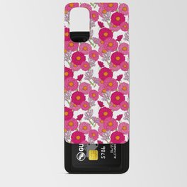Retro Garden Mums Flowers Midcentury Modern Floral Small Android Card Case