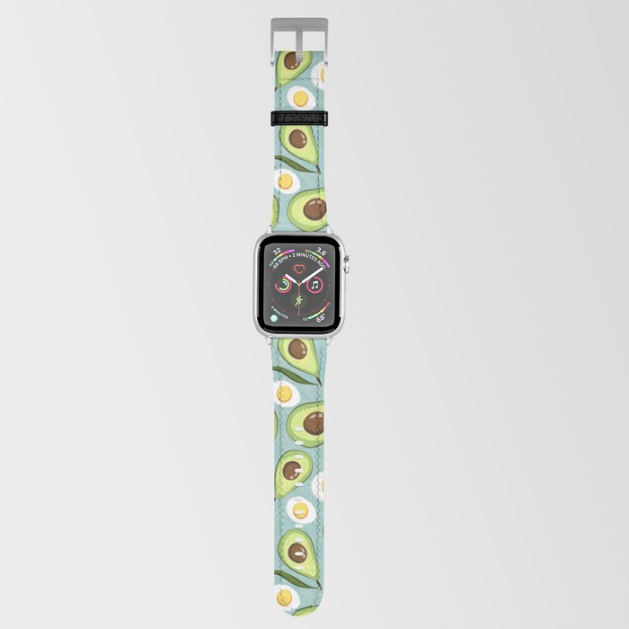 Cute Egg and Avocado Print Apple Watch Band