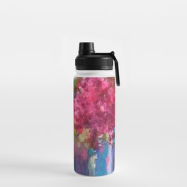 Abstract Flower in Vase Water Bottle
