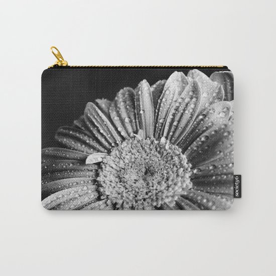 Gerbera black and white Carry-All Pouch