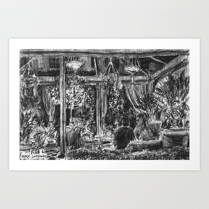 Dinner at Chateau Marmont Art Print