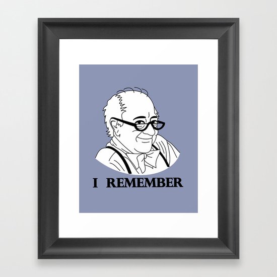 I Remember Framed Art Print