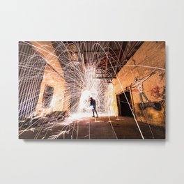 Urban lightning Metal Print | Burn, Photographer, Lit, Digital, Abandoned, Grafiti, City, Urbex, Urban, Lightning 