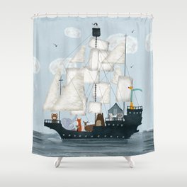 a nautical adventure Shower Curtain