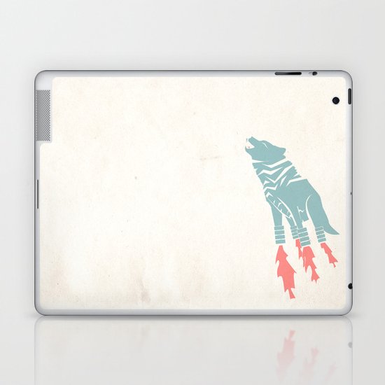 Robot Wolf-Tiger from Outer Space Laptop & iPad Skin