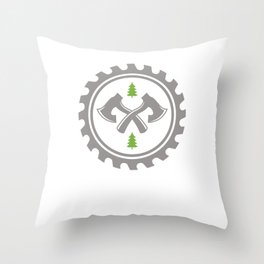 Carpenter funny for Woodworker Throw Pillow