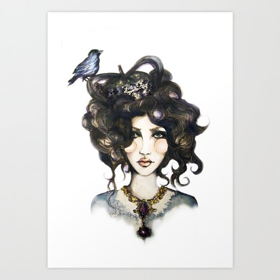 Bird // Fashion Illustration Art Print