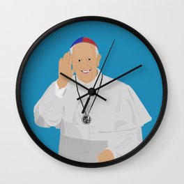 Pope Francis - San Lorenzo version Wall Clock