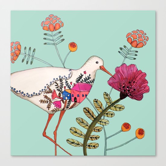 les souvenirs Canvas Print