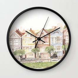 Painted Ladies on our Wedding Day Wall Clock