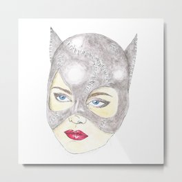 Catwoman Metal Print | Michellepfeiffer, Catwoman, Comic, Illustration, Ink, Painting, Watercolor, Surrealism 