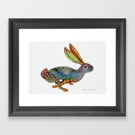 Rabbit Alebrije Framed Art Print