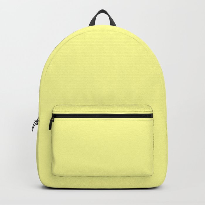 Retro Pastel Yellow Solid Color Backpack
