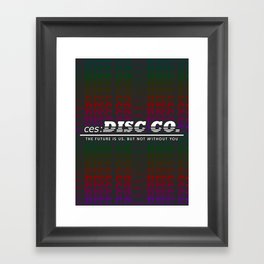 ces: DISC CO Logo Framed Art Print