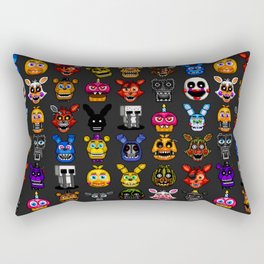 FNAF pixel art Rectangular Pillow