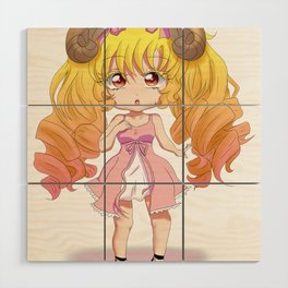 Cotton Candy Princess Wood Wall Art