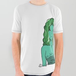 Mermaid All Over Graphic Tee