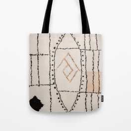 Moroccan Berber Rug Design No.15 - Ivory White Tote Bag