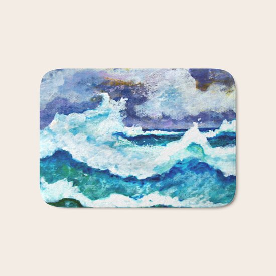 Stormy Sea Bath Mat