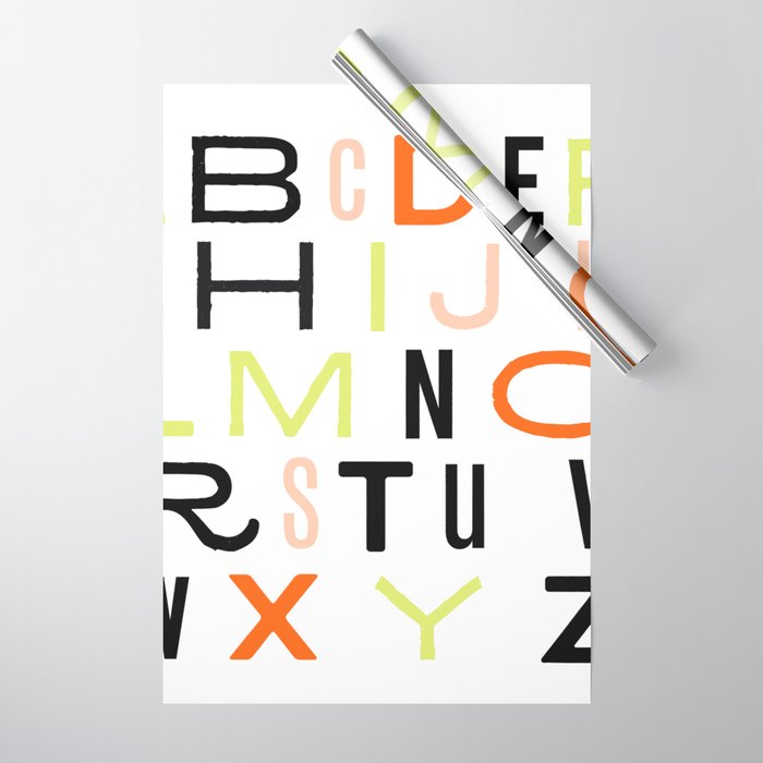 Eclectic Alphabet Wrapping Paper