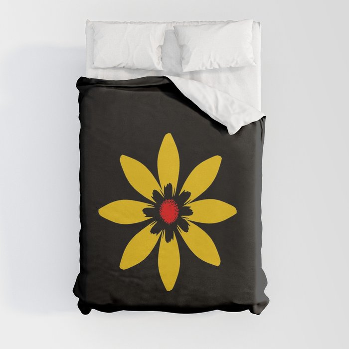  geometric and artificial flower 3 Duvet Cover