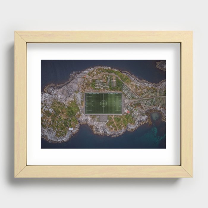 Soccer and Football 84 Recessed Framed Print