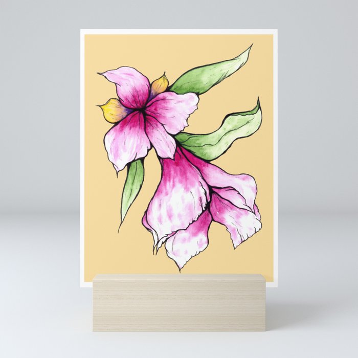 Pink Orchid Mini Art Print