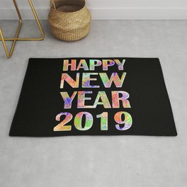 Happy New Year 2019 New Year's Eve Party Gift Rug