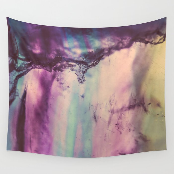 Purple Fluorite from our Earth Wall Tapestry by Elena Kulikova | Society6