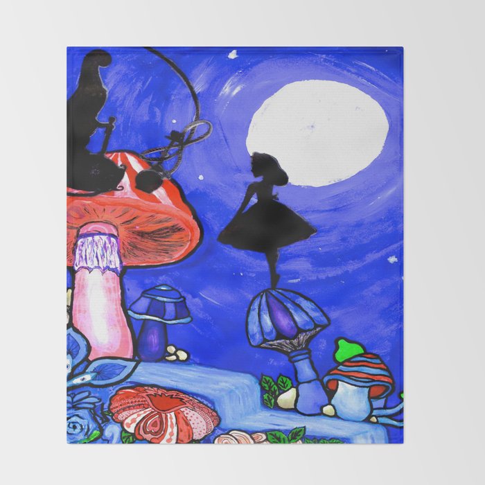 Trippy Original Alice In Wonderland By The Moon Mushroom Mixed