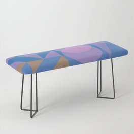 Shapes in Blue and Lavender Bench