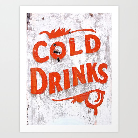 Cold Drinks Art Print