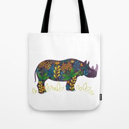 Blooming series: rhino Tote Bag