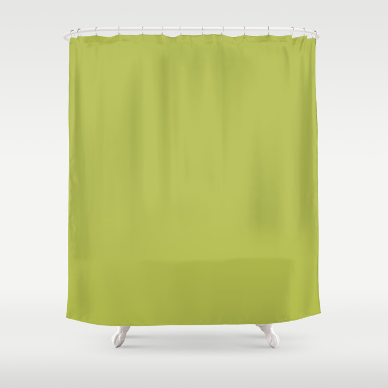 Bright Chartreuse Shower Curtain By, Chartreuse Green Shower Curtain