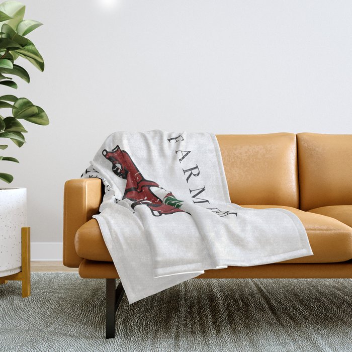Farm sales throw blanket