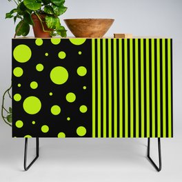 Spots and Stripes - Lime Green Credenza