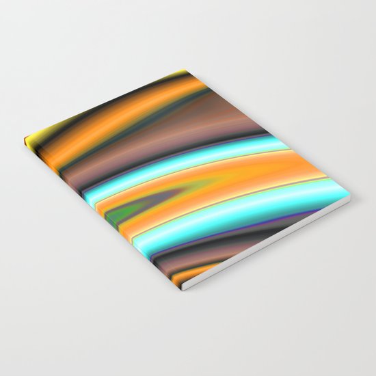 Abstract Fractal Colorways 01BR Notebook