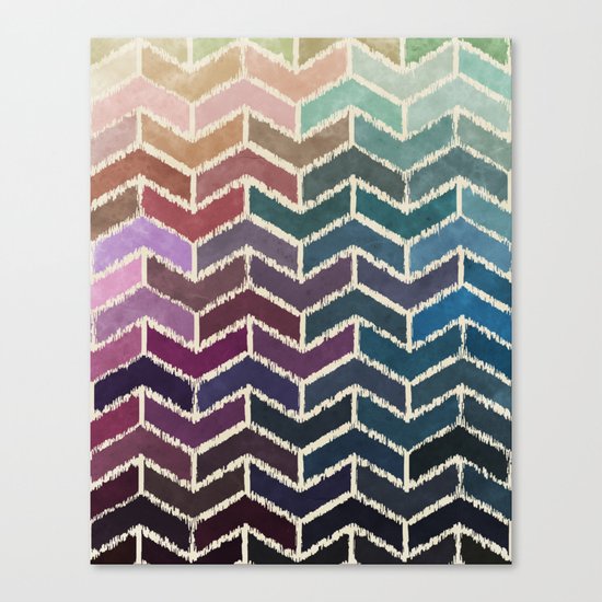 Chevron iKat Canvas Print