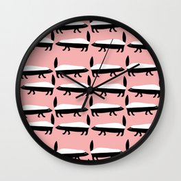 The Honey Badger Parade Wall Clock