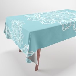 Poetry in Flowers Mandala Beach Sparkle Tablecloth