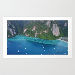 Deep Shallow Cliff Art Print