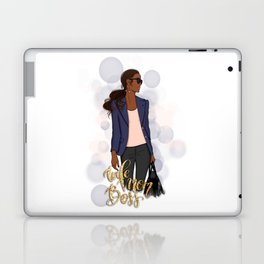 Wife Mom Boss | African American Lady Boss Laptop & iPad Skin | Boss, Illustration, Wife, Africanamerican, Girly, Lady, Mom, Newjob, Quote, Female 