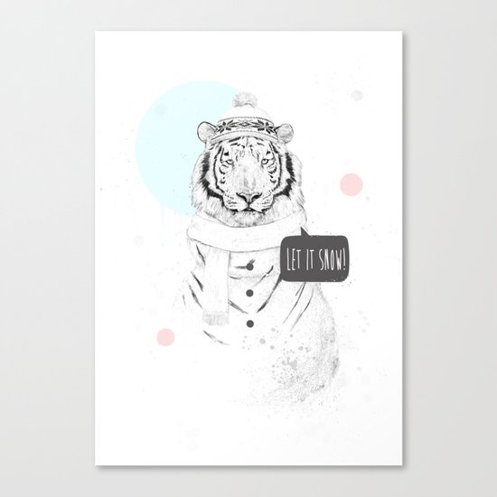Snow tiger Canvas Print