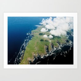 Faroe Islands - Bird's Eye View Art Print
