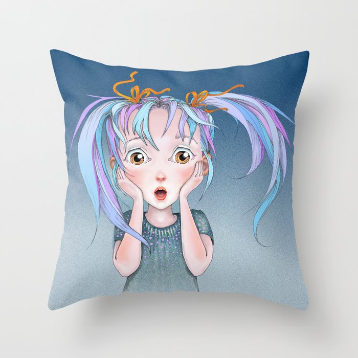 The Gasp Throw Pillow