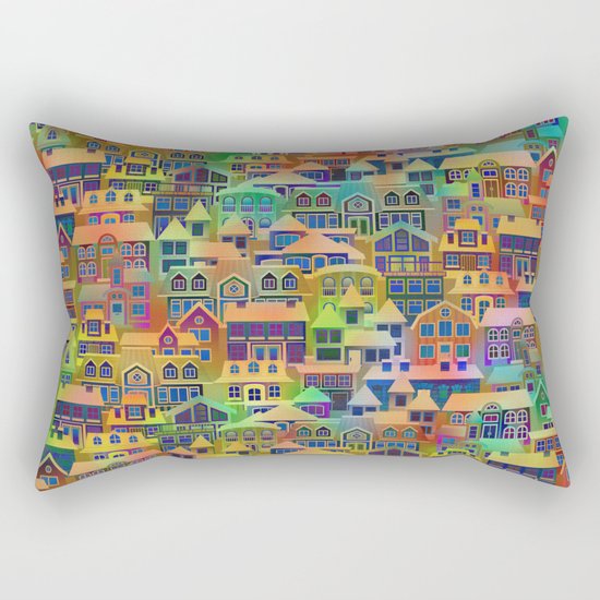 Fairytale City #2 Rectangular Pillow